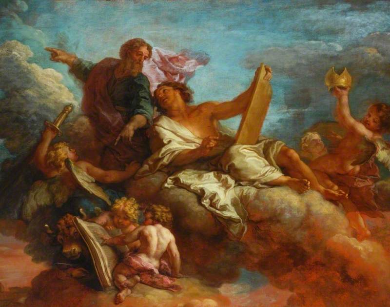 St. Paul Commanding St. Luke by Charles de la Fosse